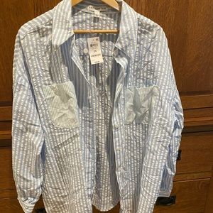 AND NOW THIS NWT SEERSUCKER SHIRT